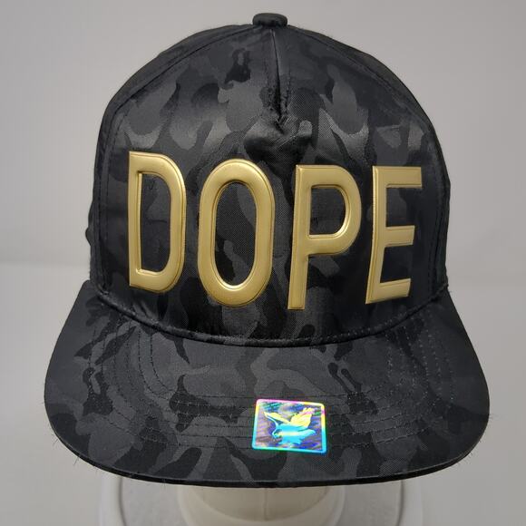 Dope Snapback Hat Multicolor One Size Adjustable Camouflage Ace Cap - Picture 2 of 9